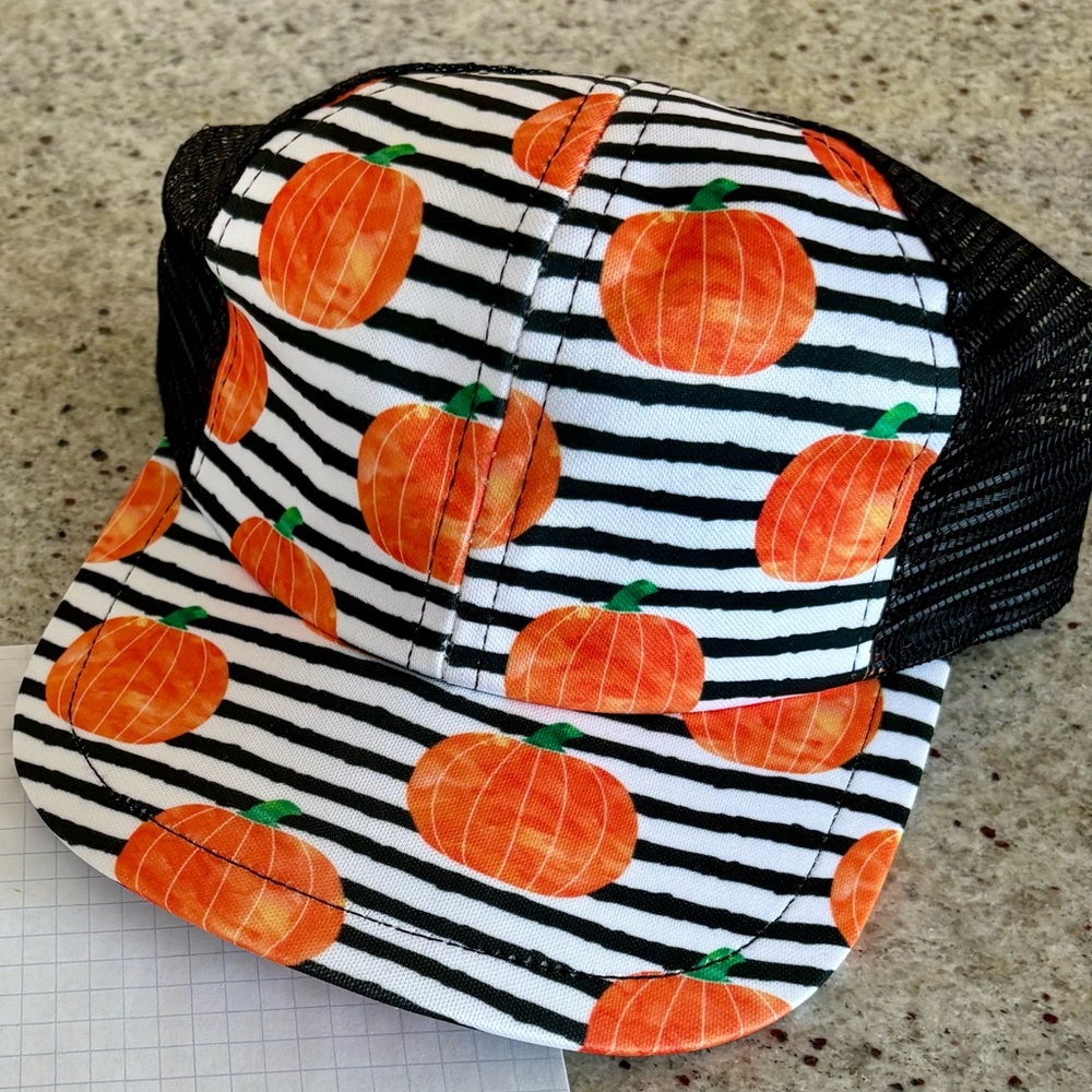 George Hats Pumpkin Patterned Trucker Hat